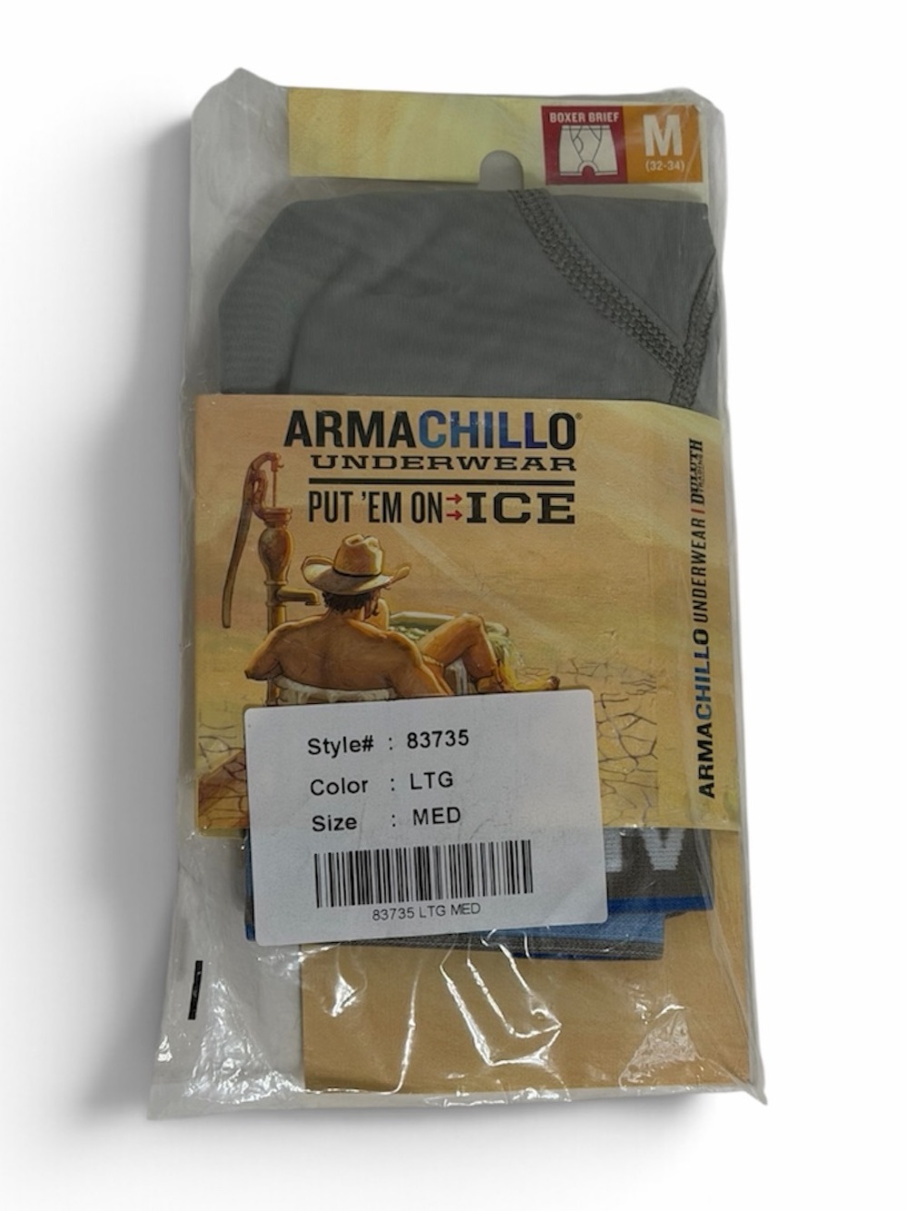 New DULUTH TRADING Men’s Gray Armachillo Boxer Briefs Medium